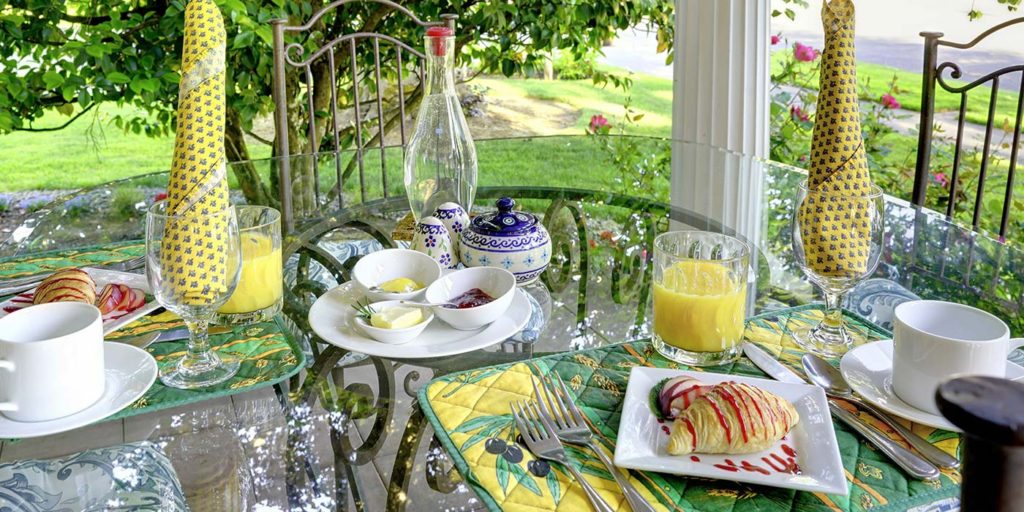 Beautiful breakfast at our McMinnville Bed and Breakfast
