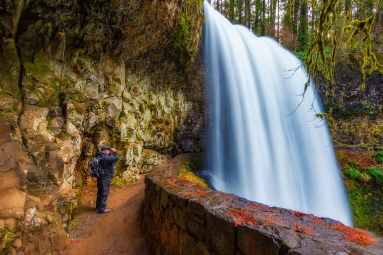 Hiking at Silver Falls State Park near our Willamette Valley Bed and Breakfast